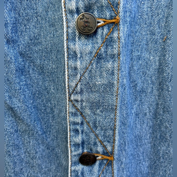 Vintage Walt Disney World Embroidered Denim Jacket Size XXL Mickey Inc. C11 - Picture 6 of 8